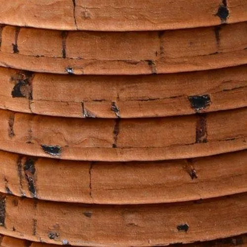 5mm Flat Portuguese Cork - Saddle Brown (Sold by the Inch)