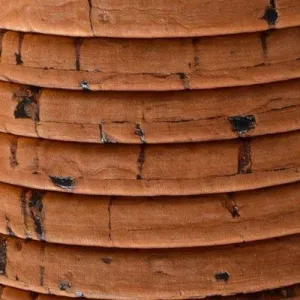 5mm Flat Portuguese Cork - Saddle Brown (Sold by the Inch)