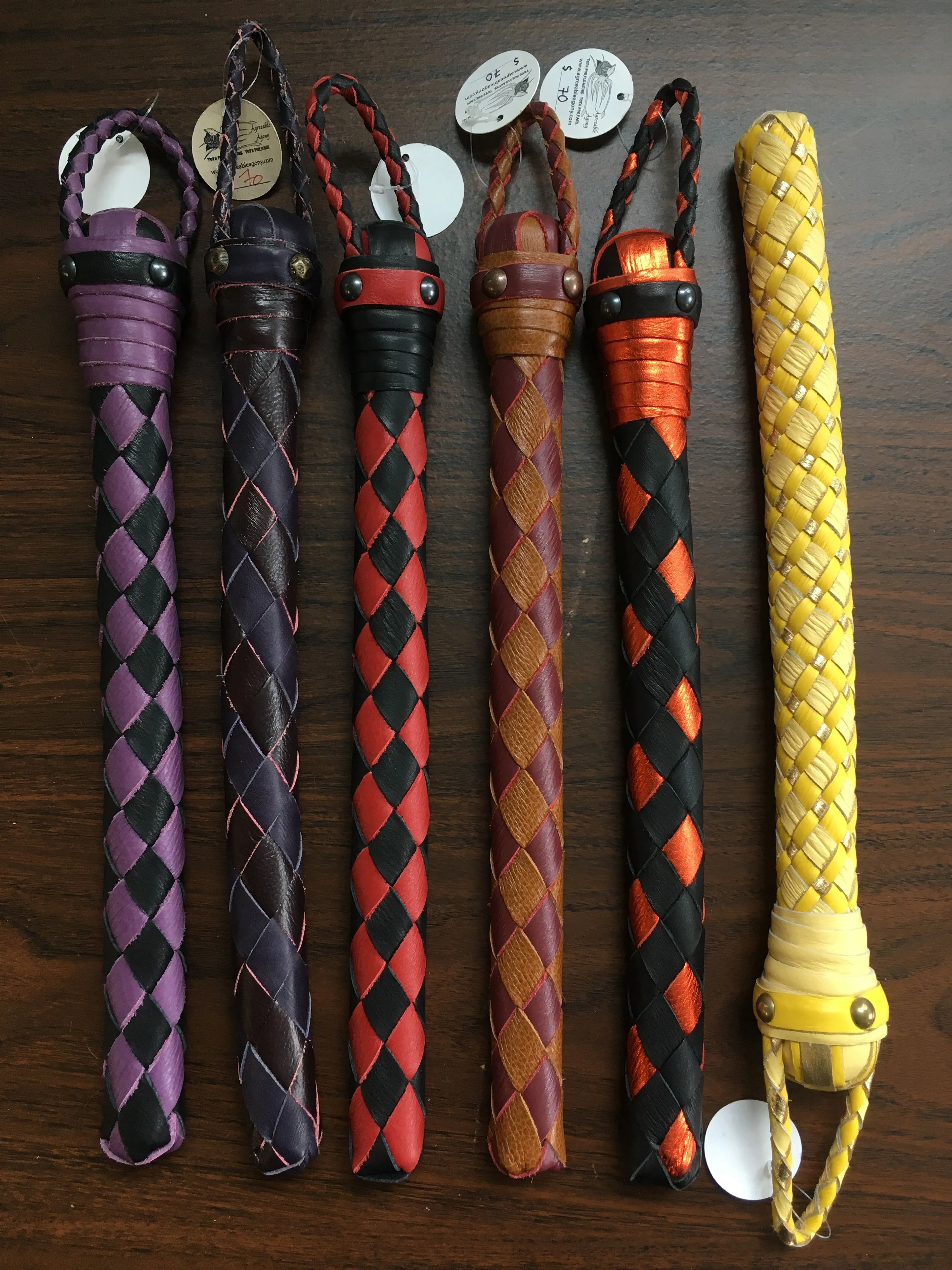 BraidJack! - Braided Leather Thumper - Braided Leather Paddle