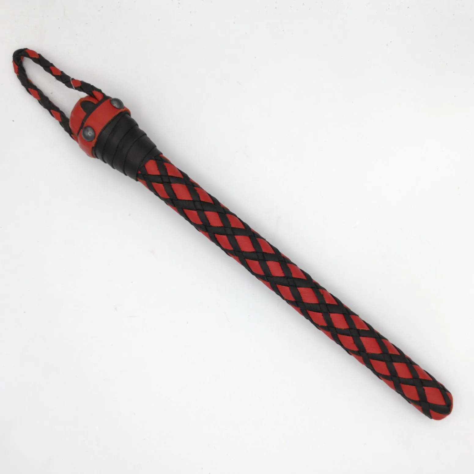 BraidJack! - Braided Leather Thumper - Braided Leather Paddle
