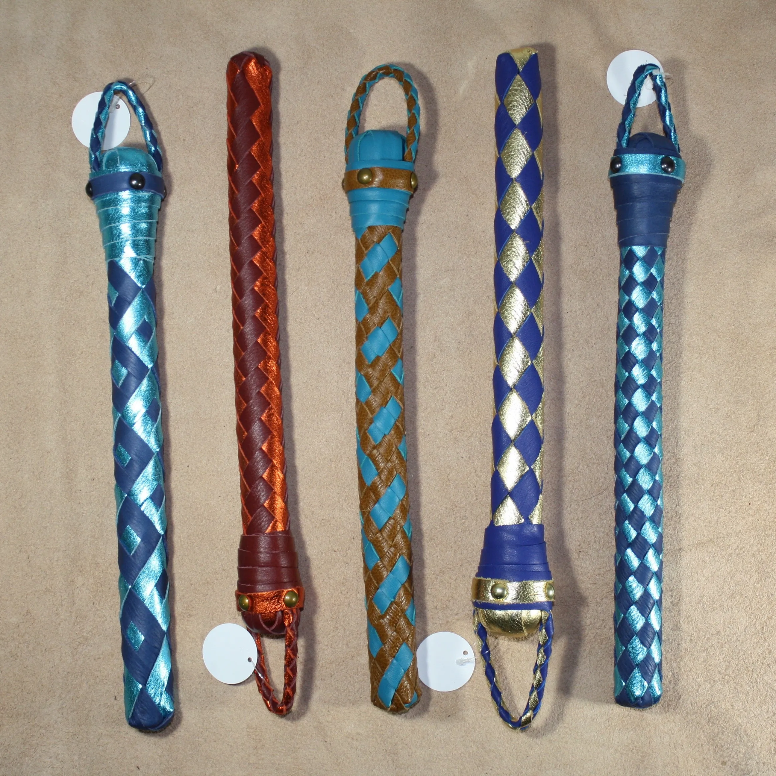 BraidJack! - Braided Leather Thumper - Braided Leather Paddle