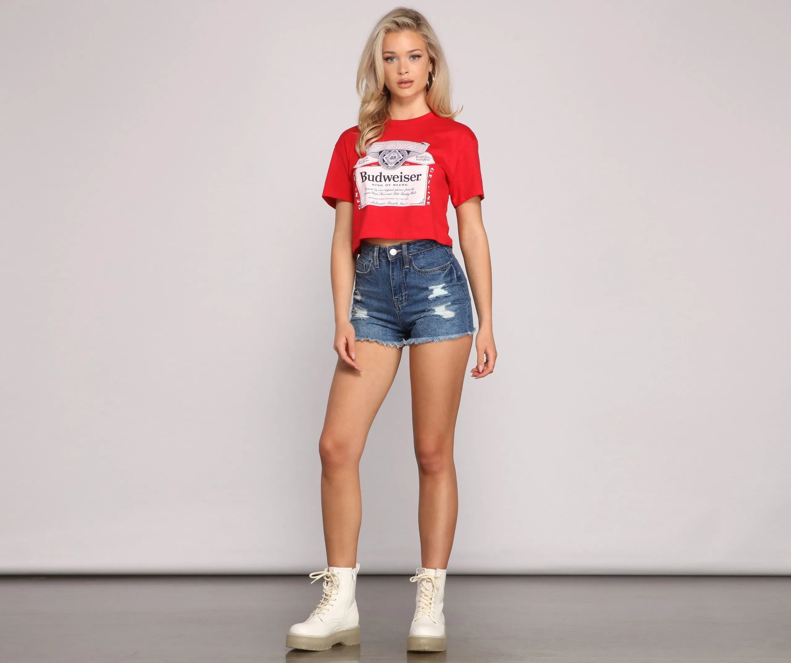 Budweiser Graphic Crop Top