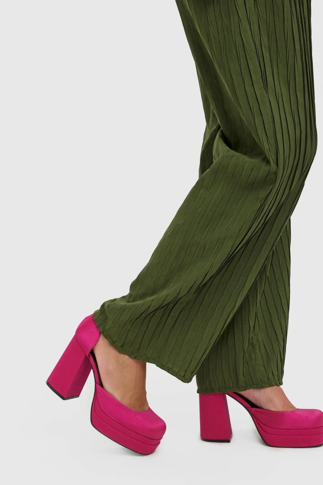 Carrie Wide Pants - Rifle Green