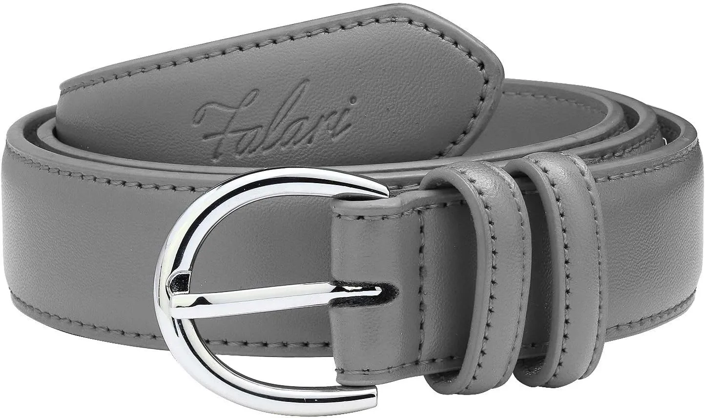 Falari Women Genuine Leather Belt Fashion Dress Belt With Single Prong Buckle 6028-31 Colors