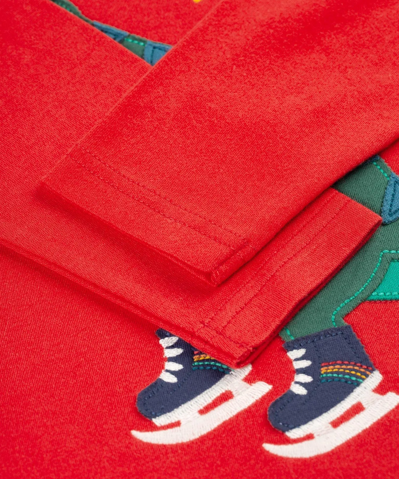 Frugi Caden Pyjamas - Merry Rainbow Check/Dinosaur