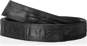 Genuine Leather Belts for Women OBI Belt, Sash Belt, Coat Belt, Soft Black Belt for Women