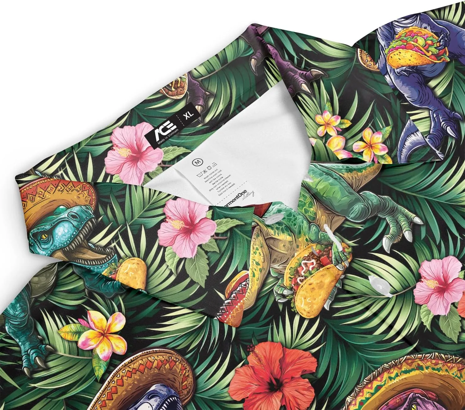 Men's Fat Tuesday Beads Alligator Mardi Gras Pattern Golf Polo Shirt Funny Polo Golf Shirts for Men