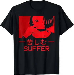 Soft Grunge Aesthetic Anime Girl Egirl Eboy Goth Suffer T-Shirt