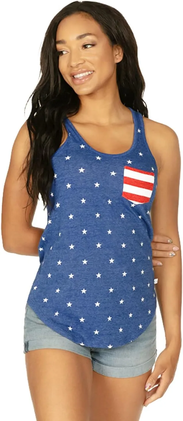 Tipsy Elves Womens 4th of July Tank Tops Cute Patriotic American Flag Shirt Sleeveless July Fourth Outfits