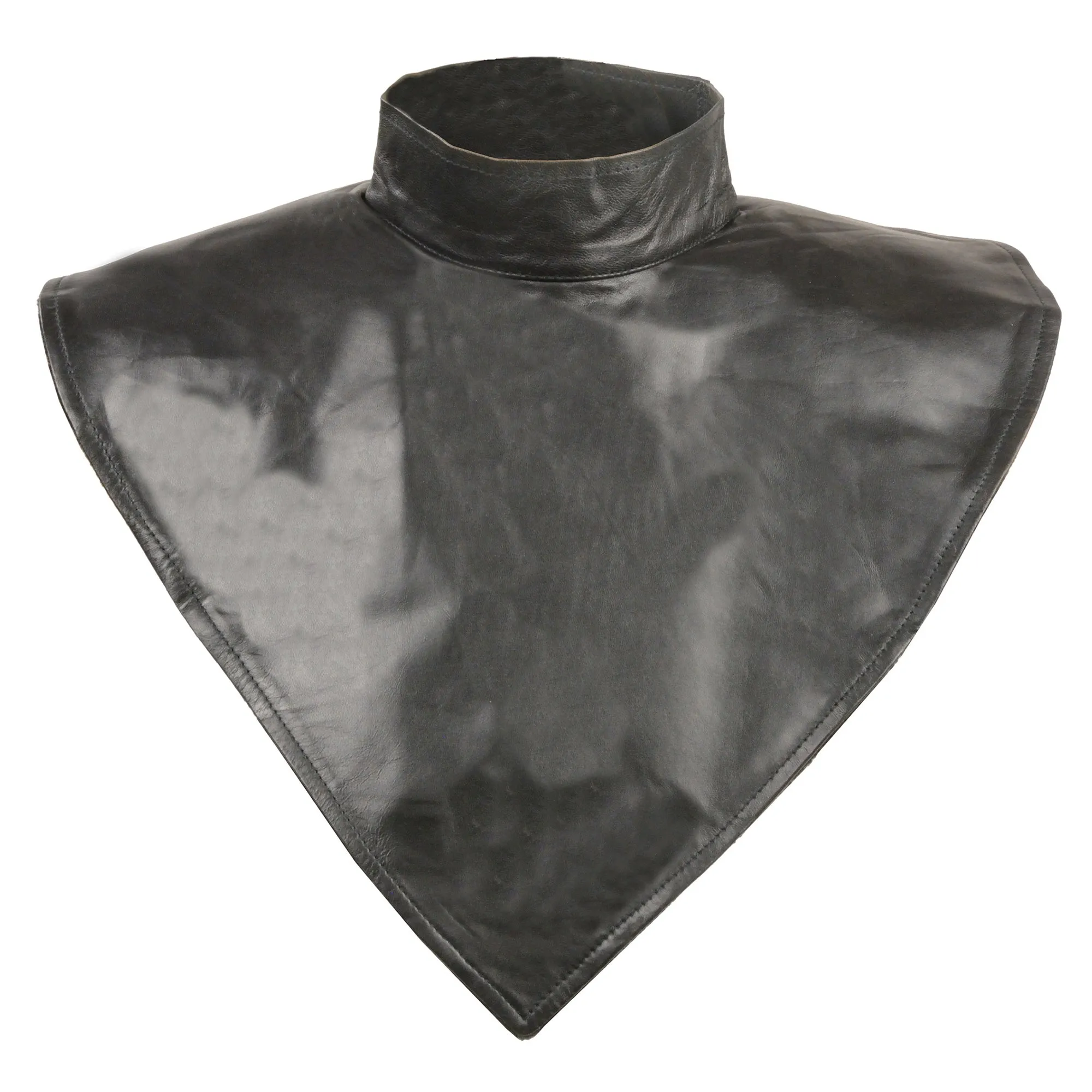Unisex Premium Leather Neck Warmer w/ Fleece Liner