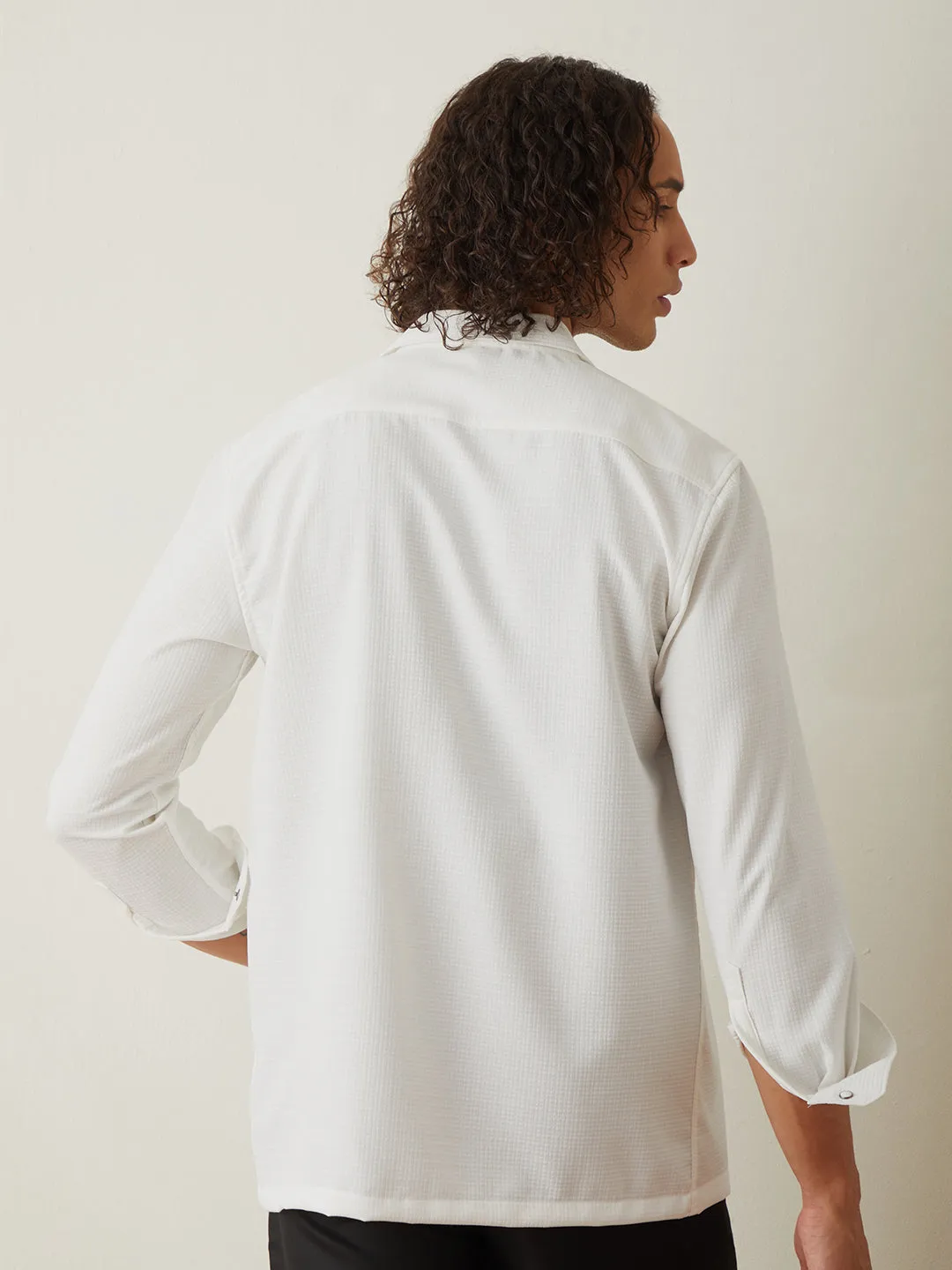 White Plain Casual Shirt